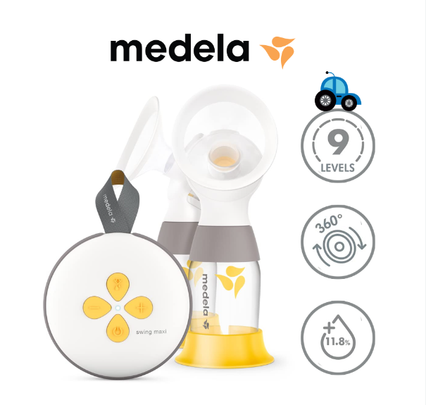 Medela Swing Maxi Double Electric Breast Pump - White for sale online